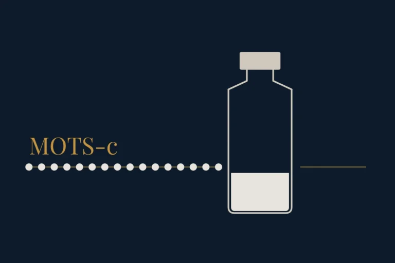 Compound Profiles card: a vial with a chain of 16 residues on a gold rule